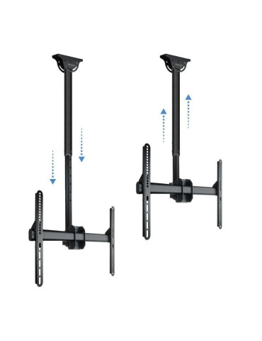 Soporte de Techo Giratorio/ Inclinable/ Nivelable TooQ LPCE1170TSLI-B para TV de 37-70"/ hasta 50kg 2