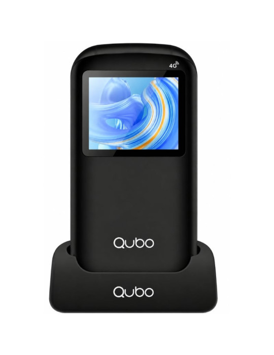 Teléfono Móvil Qubo P-190BKC 4G para Personas Mayores/ Negro