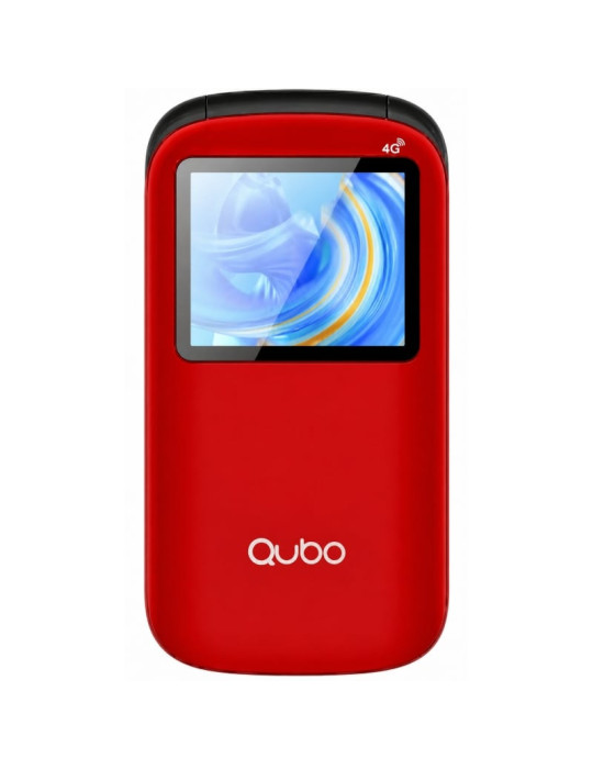 Teléfono Móvil Qubo P-190RD 4G para Personas Mayores/ Rojo
