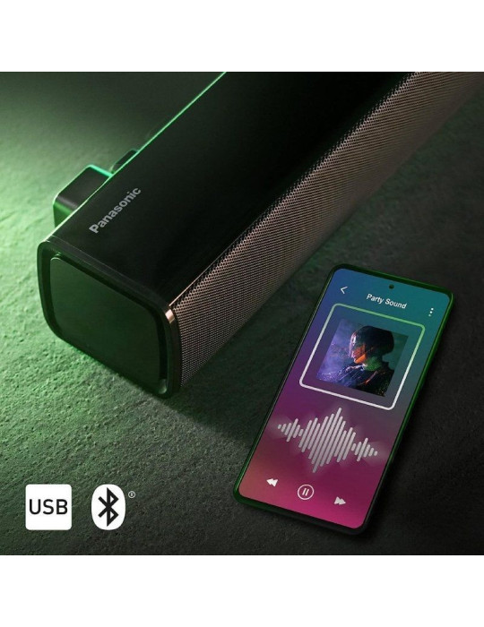 Barra de Sonido con Bluetooth Panasonic SC-HTB100/ 45W/ 2.0