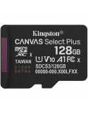 Tarjeta de Memoria Kingston CANVAS Select Plus 128GB microSD XC/ Clase 10/ 150MBs