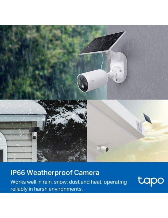 Cámara de Videovigilancia TP-Link Tapo C425 KIT/ Visión Nocturna/ Control desde APP/ Incluye Panel Solar