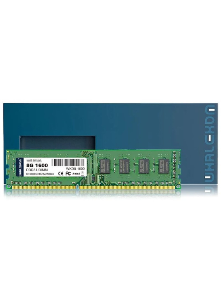 Memoria RAM Whalekom WKD8 8GB/ DDR3/ 1600MHz/ 1.35V/ UDIMM