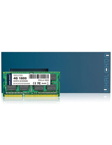 Memoria RAM Whalekom WKL4 4GB/ DDR3/ 1600MHz/ 1.35V/ CL11/ SODIMM