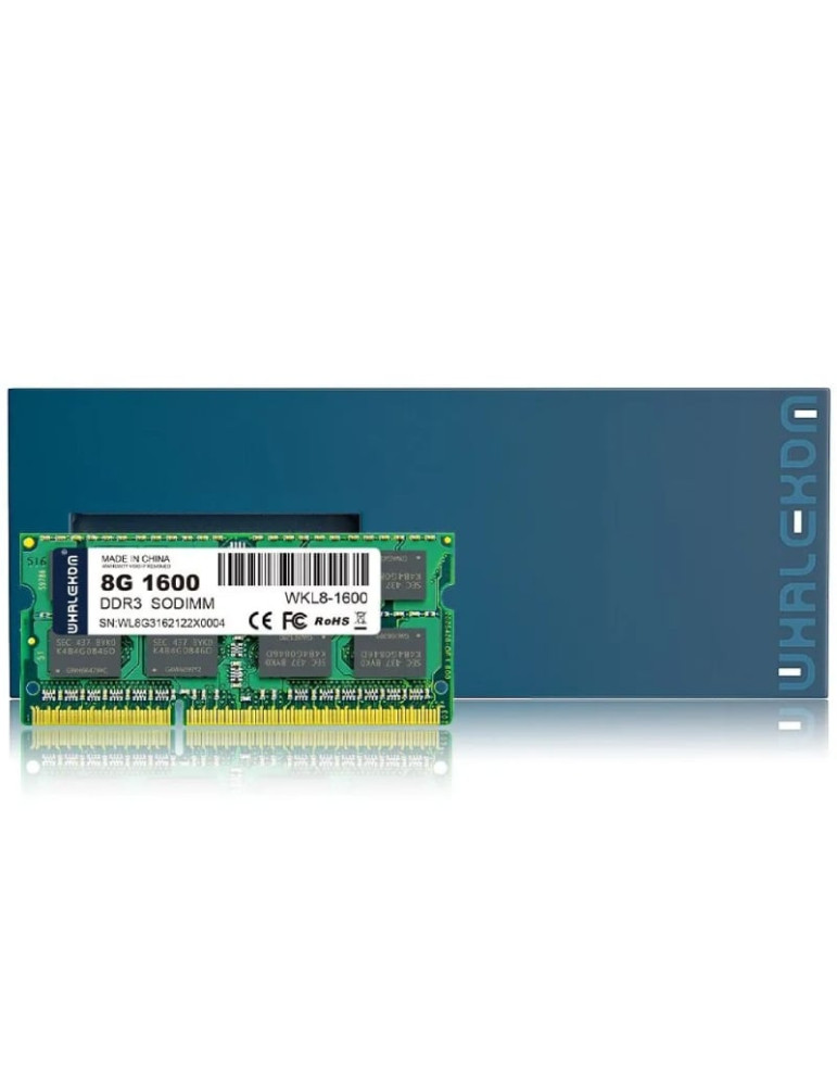Memoria RAM Whalekom WKL8 8GB/ DDR3/ 1600MHz/ 1.35V/ CL11/ SODIMM