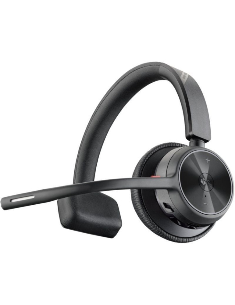 Auricular Inalámbrico Poly Voyager 4310 para Microsoft Teams + Adaptador BT700 + Base de Carga/ con Micrófono/ Bluetooth/ Negro