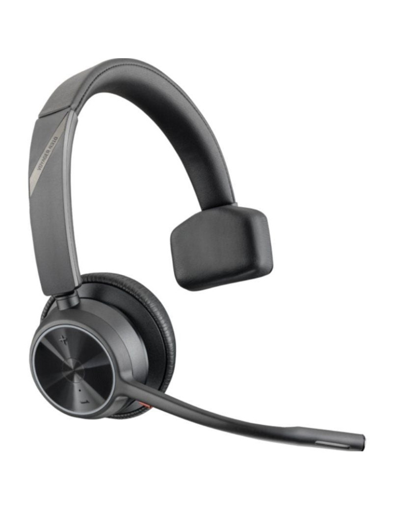 Auricular Inalámbrico Poly Voyager 4310 + Adaptador BT700 + Base de Carga/ con Micrófono/ Bluetooth/ Negro