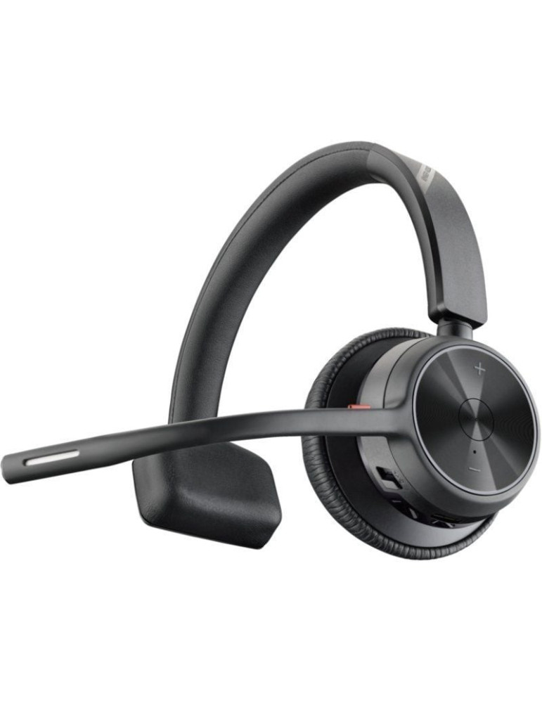 Auricular Inalámbrico Poly Voyager 4310 + Adaptador BT700 + Base de Carga/ con Micrófono/ Bluetooth/ Negro
