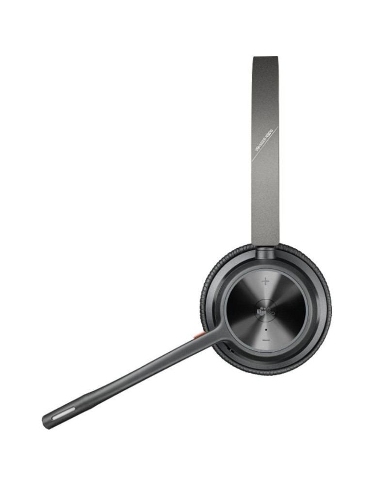 Auriculares Inalámbricos Poly Voyager 4320 para Microsoft Teams + Adaptador BT700/ con Micrófono/ Bluetooth/ Negros