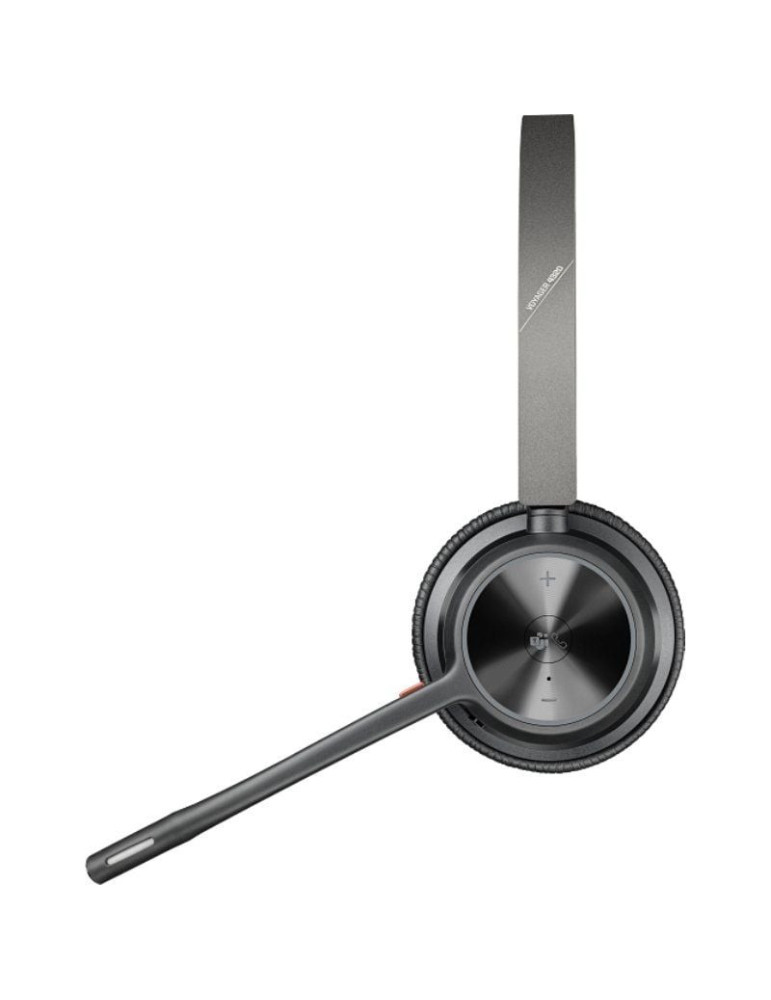 Auriculares Inalámbricos Poly Voyager 4320 para Microsoft Teams + Adaptador BT700/ con Micrófono/ Bluetooth/ Negros