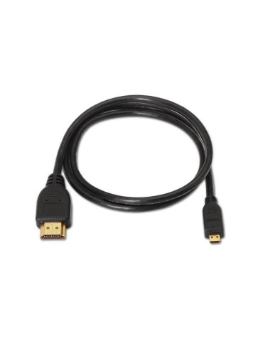 Cable Micro HDMI Aisens A119-0116/ HDMI Macho - Micro HDMI Macho/ Hasta 10W/ 720Mbps/ 80cm/ Negro 2