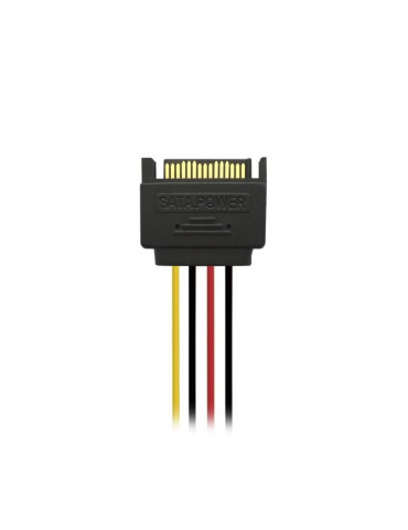 Cable Alimentación Aisens A131-0353/ SATA Macho - 2x SATA Hembra/ Hasta 54W/ 20cm/ Negro 2
