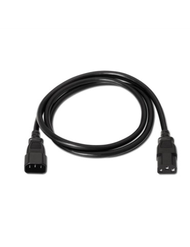 Cable Alargador de Alimentación CPU Aisens A132-0171/ IEC C13 Hembra - IEC C14 Macho/ Hasta 1500W/ 1.5m/ Negro 2
