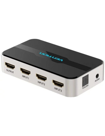 Duplicador HDMI Vention AFJH0/ 3x HDMI Hembra - HDMI Macho / 1x Audio 2