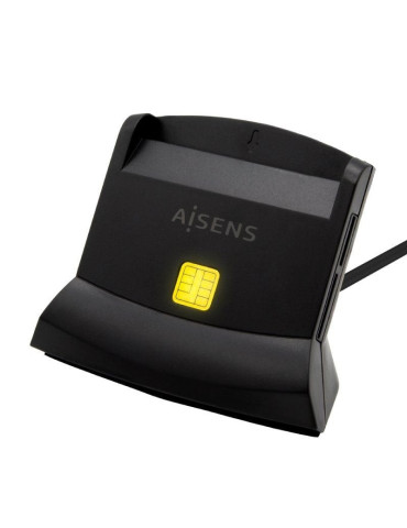 Lector de DNI y Tarjetas Aisens ASCR-SN04CSD-BK/ USB Tipo-C/ Negro 2