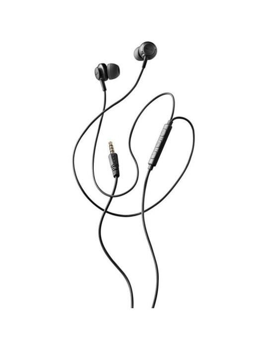Auriculares Intrauditivos NGS Cross Drift/ con Micrófono/ Jack 3.5/ Negros