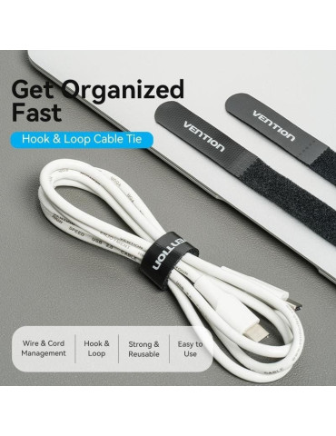 Tira Organizadora de Cables Vention KANB0/ 12cm 2
