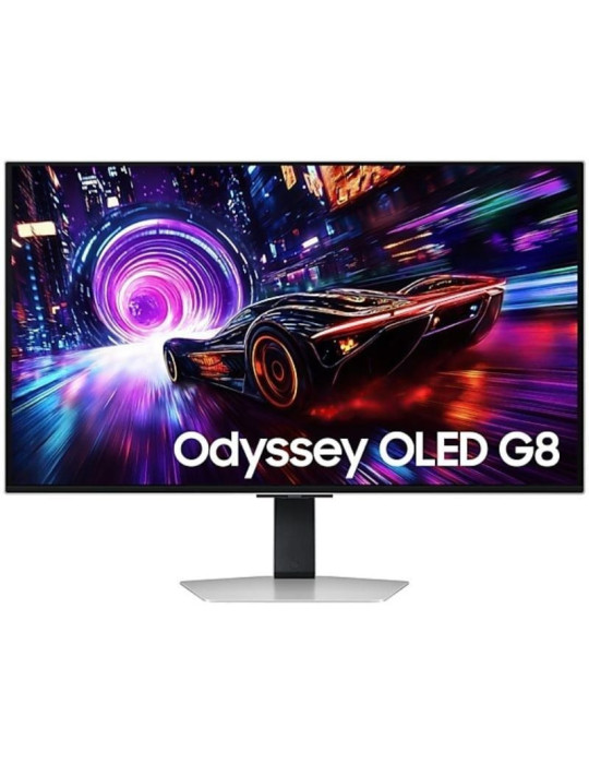 Monitor Gaming Samsung Odyssey OLED G8 S32FG812SU 32"/ 4K/ 0.03ms/ 240Hz/ QD-OLED/ Multimedia/ Regulable en altura/ Plata