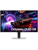 Monitor Gaming Samsung Odyssey OLED G8 S32FG812SU 32"/ 4K/ 0.03ms/ 240Hz/ QD-OLED/ Multimedia/ Regulable en altura/ Plata