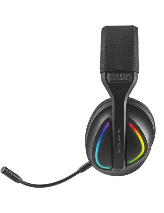 Auriculares Gaming Inalámbricos con Micrófono Mars Gaming MHW-QUASAR/ Jack 3.5/ Bluetooth/ Negros