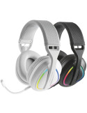 Auriculares Gaming Inalámbricos con Micrófono Mars Gaming MHW-QUASAR/ Jack 3.5/ Bluetooth/ Blancos