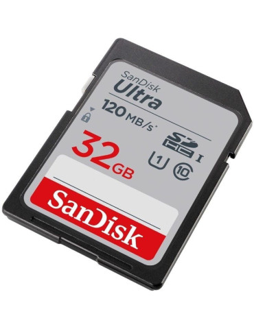 Tarjeta de Memoria SanDisk Ultra 32GB SD HC UHS-I - SDXC/ Clase 10/ 120MBs 2