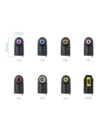 Cargador de Portátil TooQ TQLC-65BS02AT/ 65W/ 1xUSB/ Automático/ 8 Conectores/ Voltaje 18.5-20V/ 1 USB 2