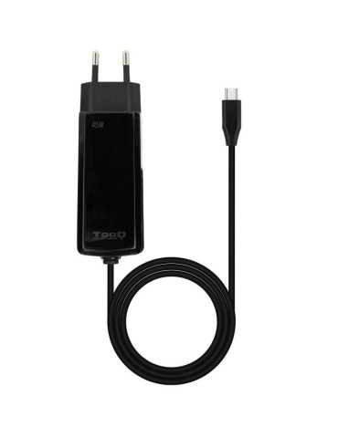 Cargador de Portátil GaN TooQ TQLC-USBCGAN45PD-C USB Tipo-C/ 45W/ Automático/ Voltaje 5-20V