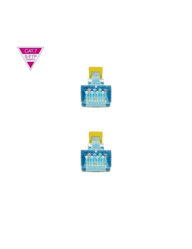 Cable de Red RJ45 SFTP Nanocable 10.20.1702-Y Cat.7/ 2m/ Amarillo