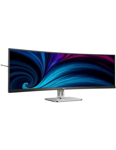 Monitor Profesional Ultrapanorámico Curvo Philips 49B2U5900C 49"/ Dual QHD/ Multimedia/ Regulable en altura/ Negro y Plata 2