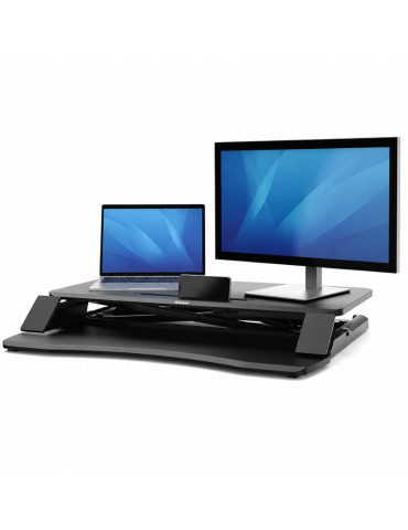 Soporte de Sobremesa Elevable Fellowes Sit-Stand Lotus Corsivo/ hasta 15kg/ Negro 2