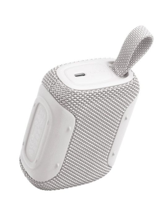Altavoz con Bluetooth JBL GO 5/ 4.8W/ 1.0/ Blanco