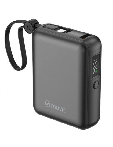 Powerbank 10000mAh Muvit For Change MCCHP0014/ 35W/ Negra