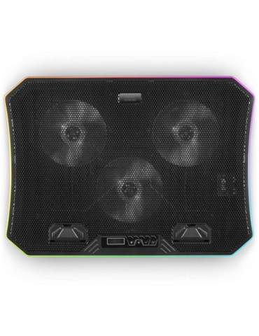 Soporte Refrigerante Mars Gaming MNBC6 para Portátiles hasta 19"/ Iluminación LED 2