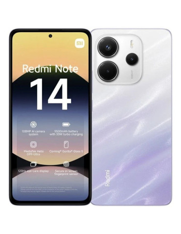 Smartphone Xiaomi Redmi Note 14 8GB/ 256GB/ 6.67"/ Púrpura