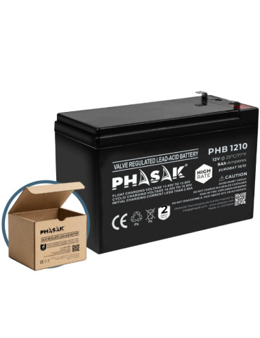 Batería Phasak PHB 1210 compatible con SAI/UPS PHASAK según especificaciones