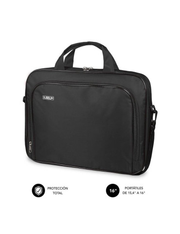 Maletín Subblim Oxford para Portátiles hasta 16"/ Negro