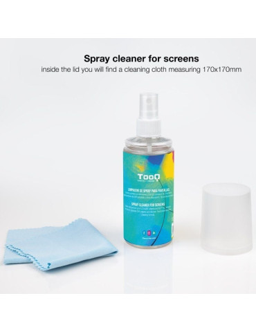 Kit Limpiador de Pantallas TooQ TQSC0016/ Spray 150ml + Paño Microfibra 2
