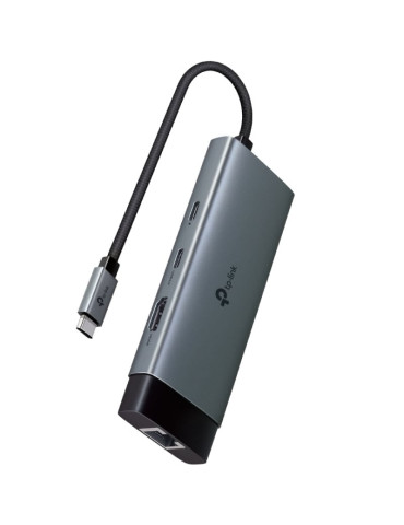 Docking USB Tipo-C TP-Link UH6120C/ 1xUSB Tipo-C/ 2xUSB/ 1xHDMI 4K/ 1xRJ45/ 1xUSB Tipo-C PD/ Gris