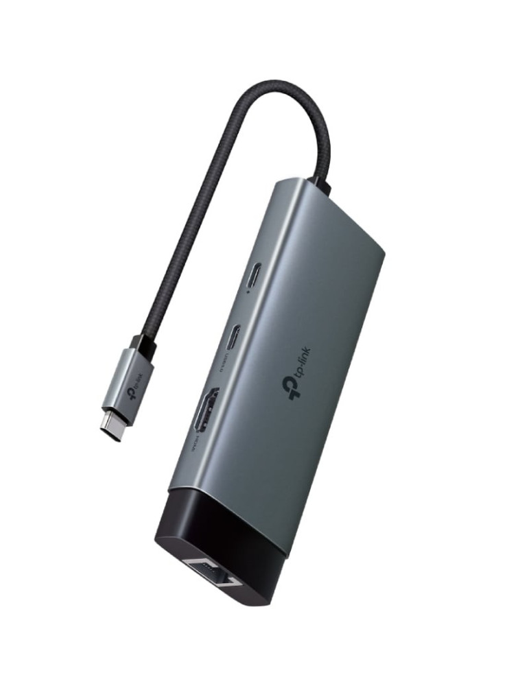 Docking USB Tipo-C TP-Link UH6120C/ 1xUSB Tipo-C/ 2xUSB/ 1xHDMI 4K/ 1xRJ45/ 1xUSB Tipo-C PD/ Gris