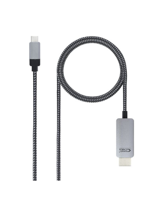 Cable Conversor Nanocable 10.15.5103/ USB Tipo-C Macho - HDMI Macho/ 3m/ Negro