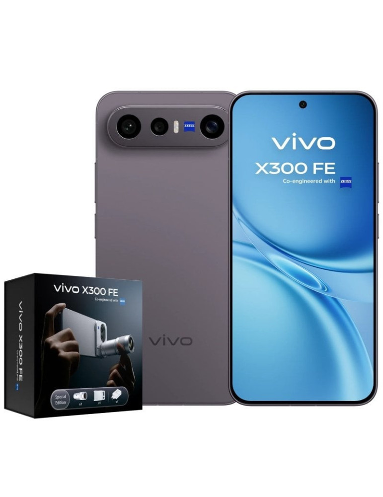 Smartphone Vivo X300 FE 12GB/ 512GB/ 6.31"/ 5G/ Negro/ Incluye Extensor Teleobjetivo