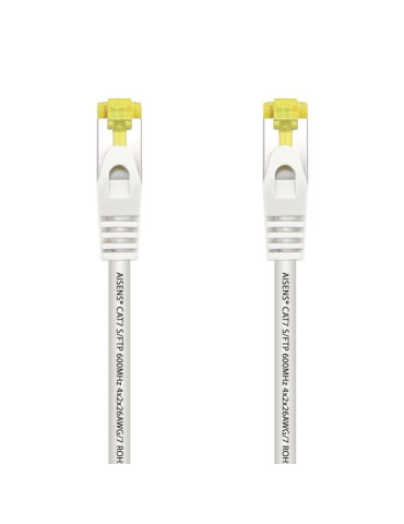 Cable de Red RJ45 SFTP Aisens A146-0490 Cat.7/ 1m/ Blanco
