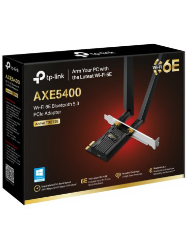 Tarjeta de Red Inalámbrica-PCI Express TP-Link Archer TXE72E/ 5400Mbps/ 2.4/5/6GHz 2