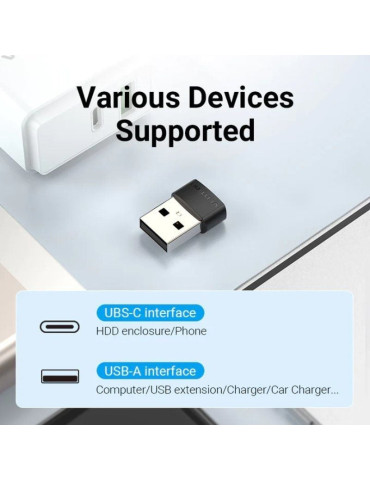 Adaptador USB 2.0 Vention CDWB0/ USB Tipo-C Macho - USB Hembra 2