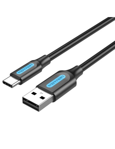 Cable USB 2.0 Tipo-C Vention COKBF/ USB Macho - USB Tipo-C Macho/ 480Mbps/ 1m/ Gris