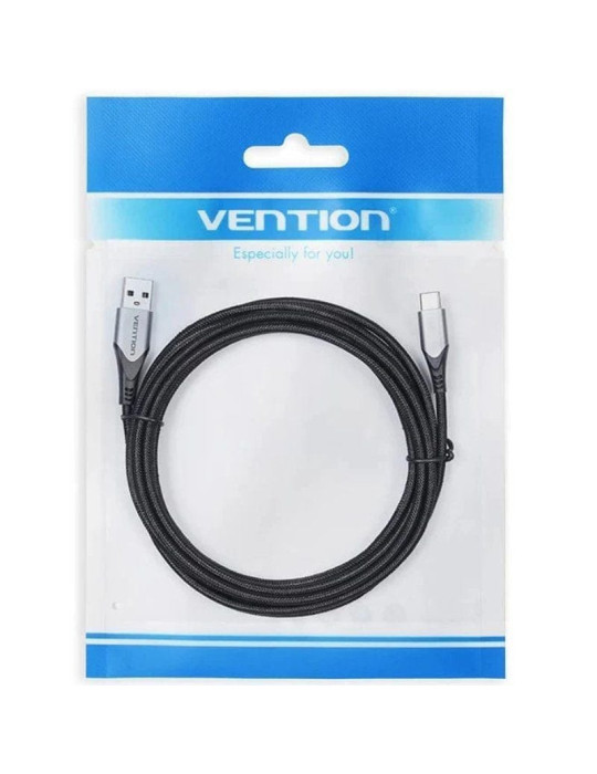 Cable USB 2.0 Tipo-C Vention COKBH/ USB Macho - USB Tipo-C Macho/ 480Mbps/ 2m/ Gris