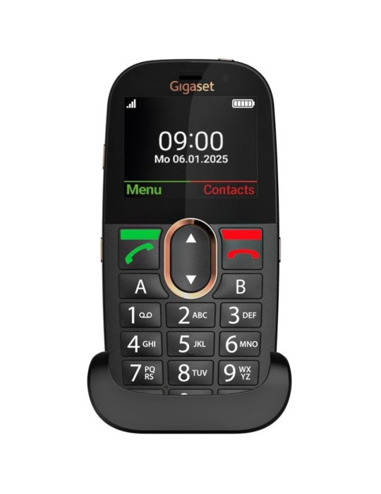 Teléfono Móvil Gigaset GL695 para Personas Mayores/ 4G/ Negro