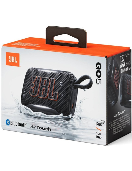 Altavoz con Bluetooth JBL GO 5/ 4.8W/ 1.0/ Negro