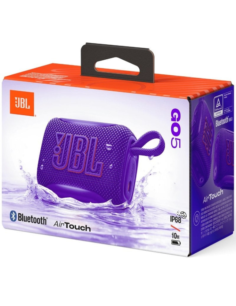 Altavoz con Bluetooth JBL GO 5/ 4.8W/ 1.0/ Púrpura